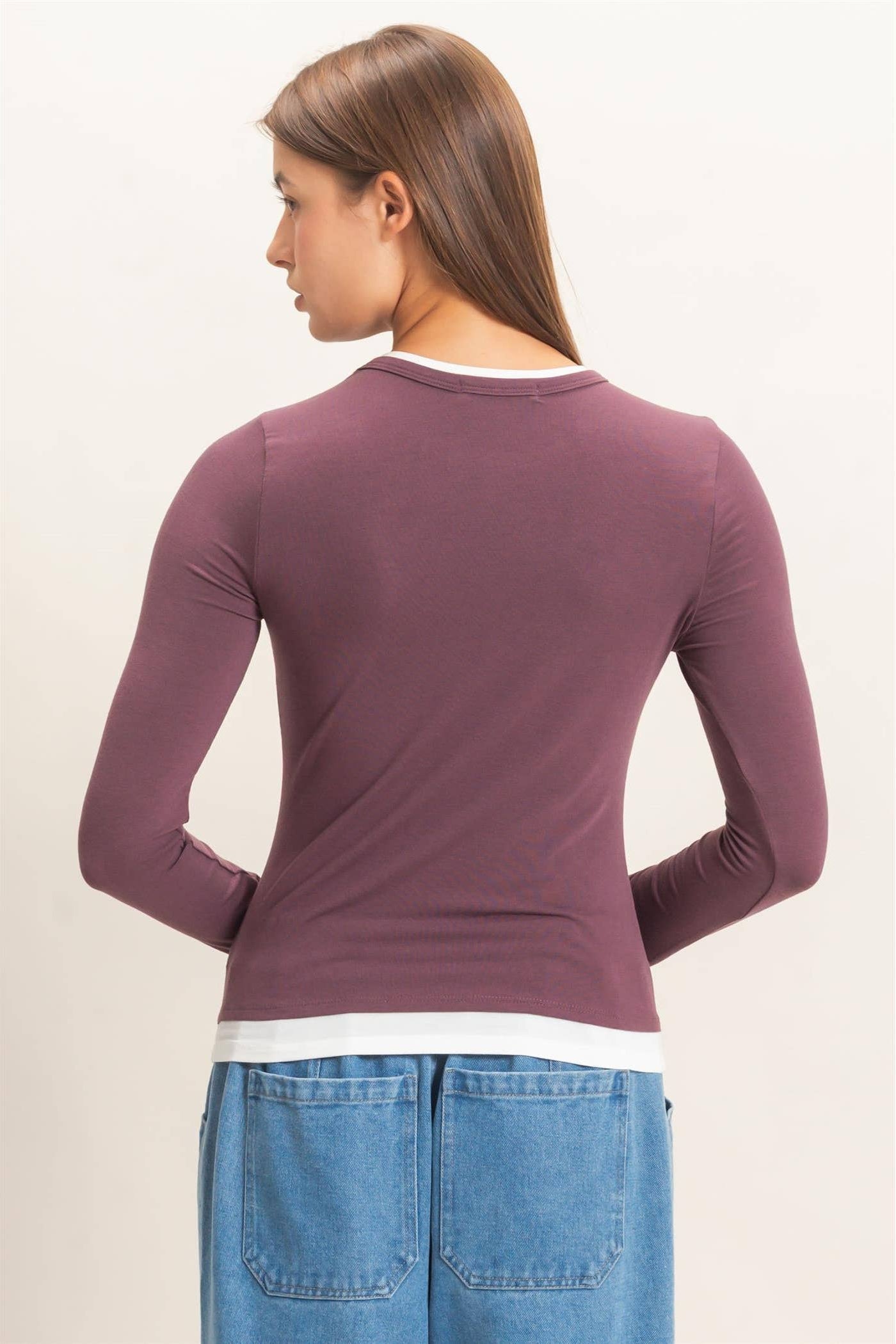 Romy - Layered Effect Long Sleeve Top