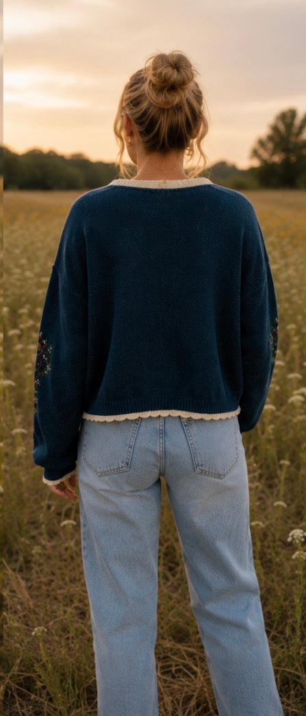 Juniper - Fox Cropped Cardigan