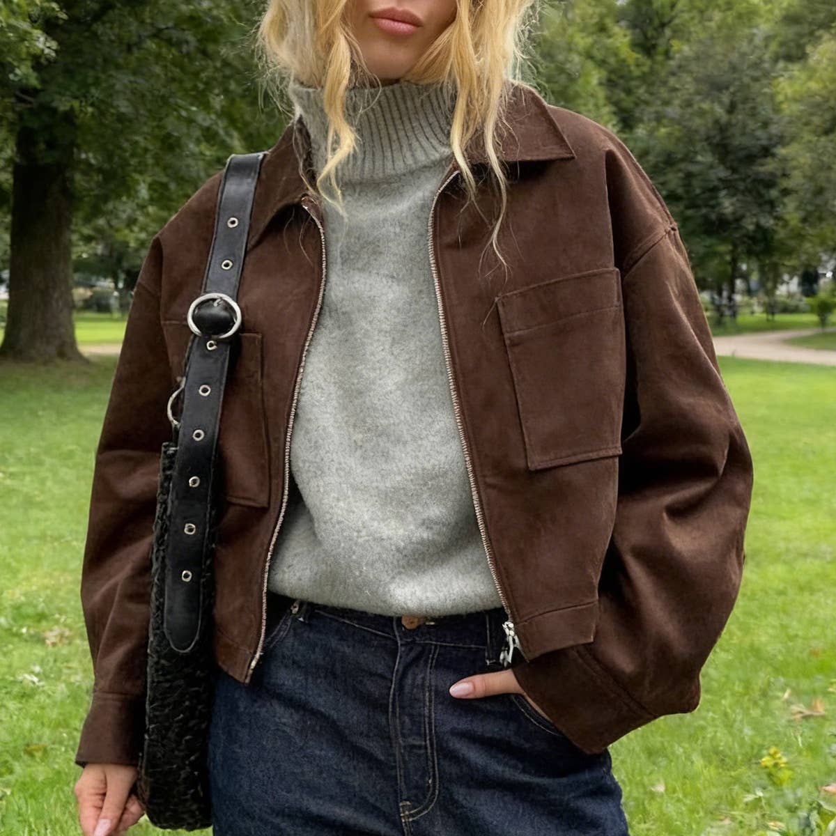 Woodstock Faux Suede Jacket