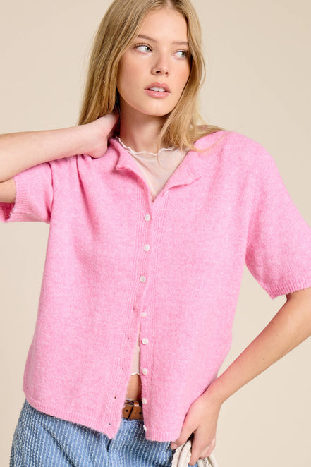 Stevie - Short Sleeve Cardigan