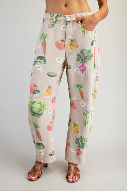Market Day Barrel Jeans
