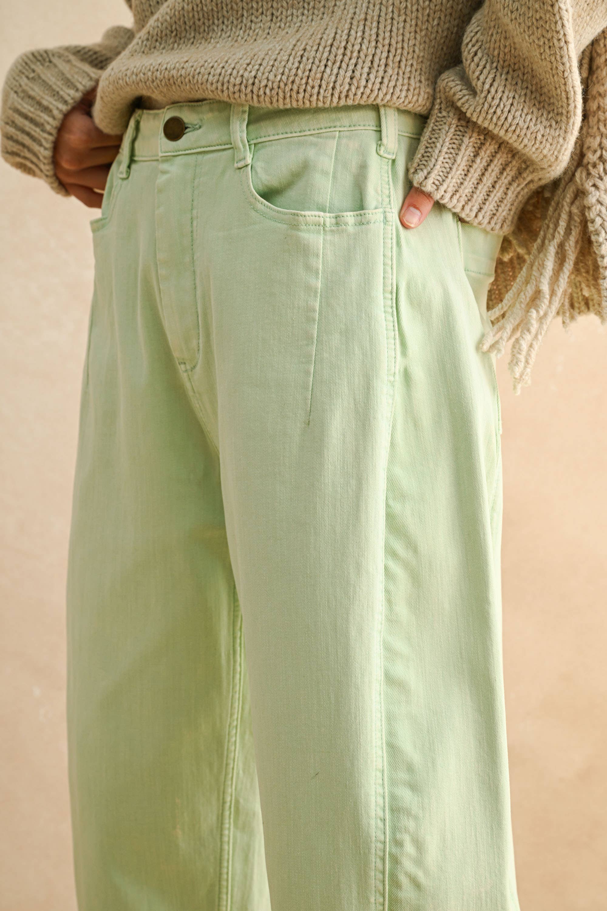 Lacey - Pastel Barrel Pants