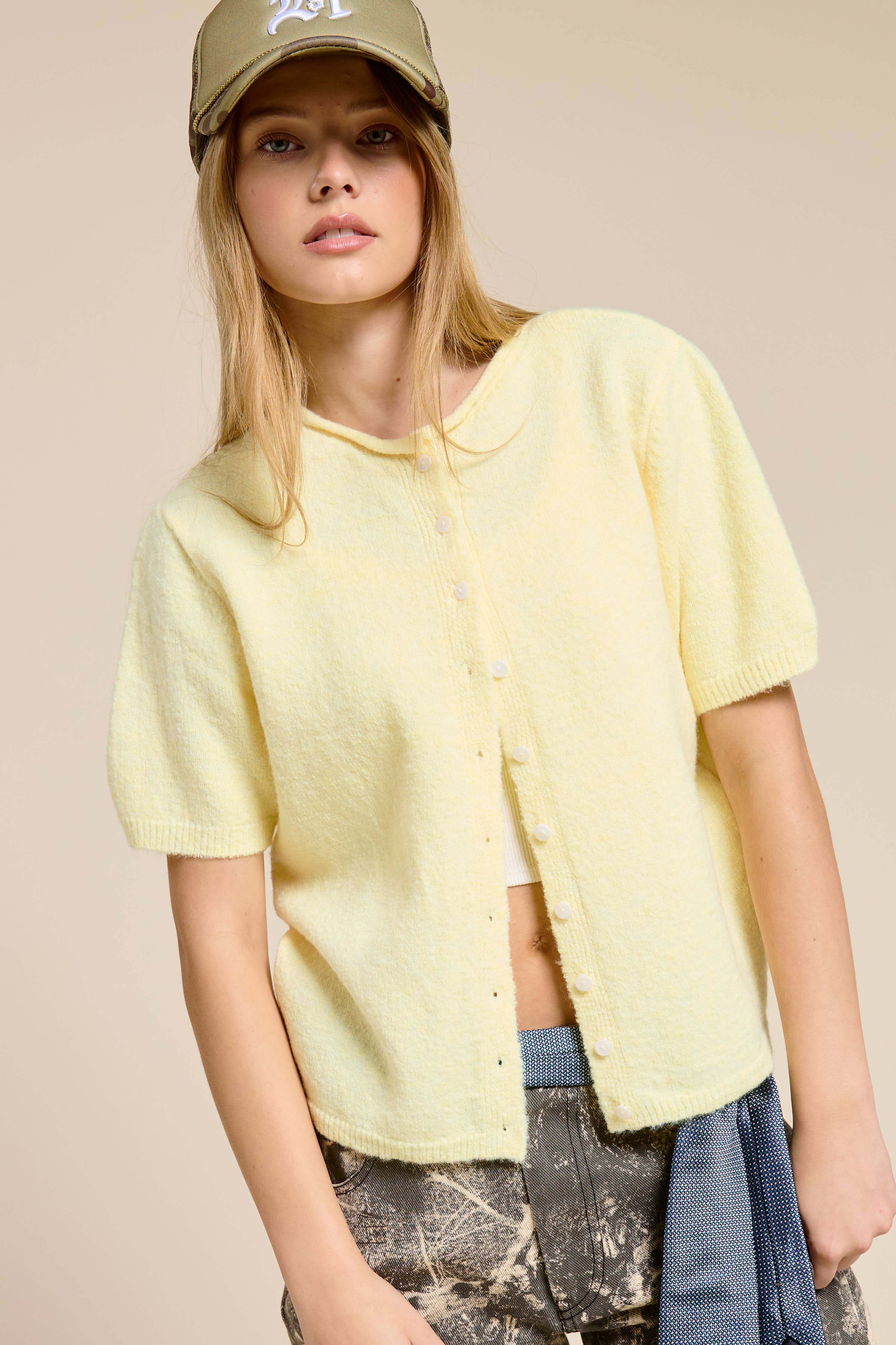 Stevie - Short Sleeve Cardigan