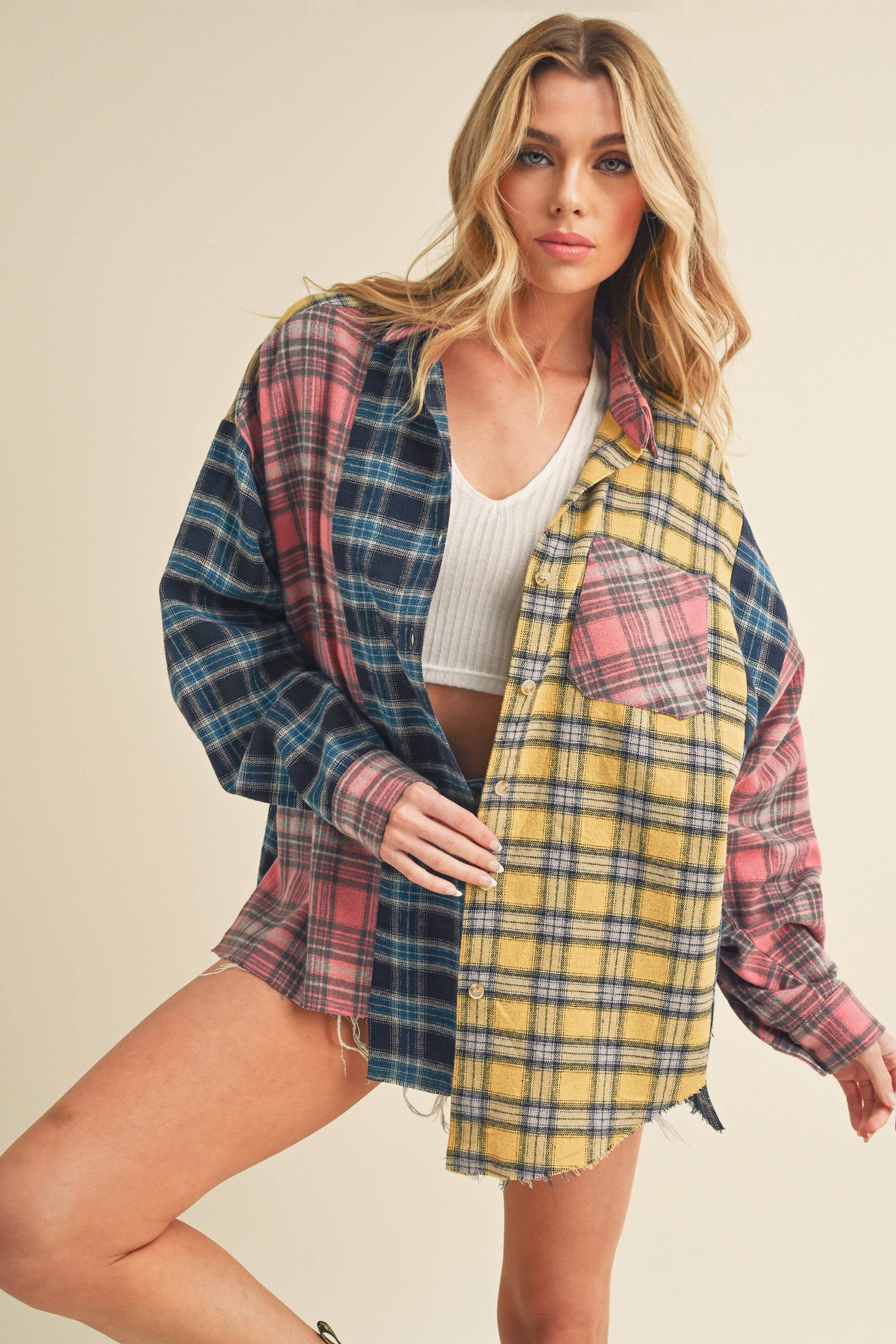 Frankie - Patchwork Flannel