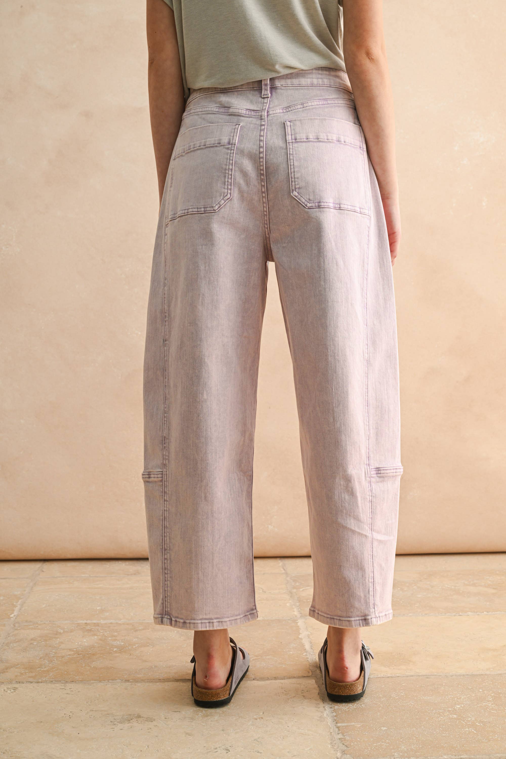 Lacey - Pastel Barrel Pants