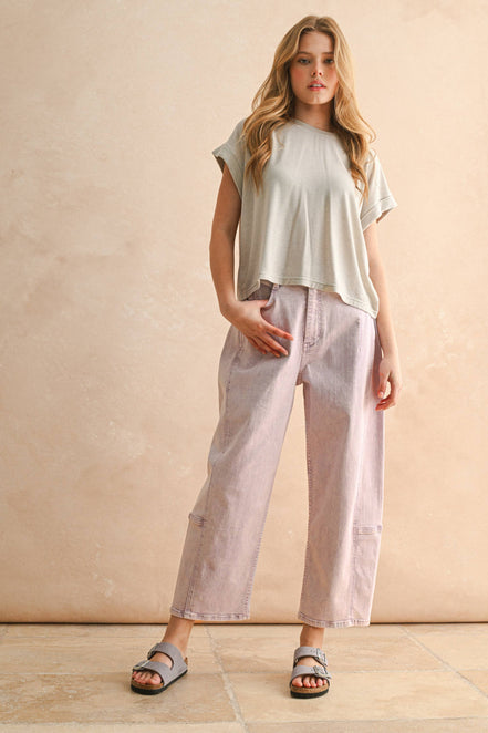 Lacey - Pastel Barrel Pants