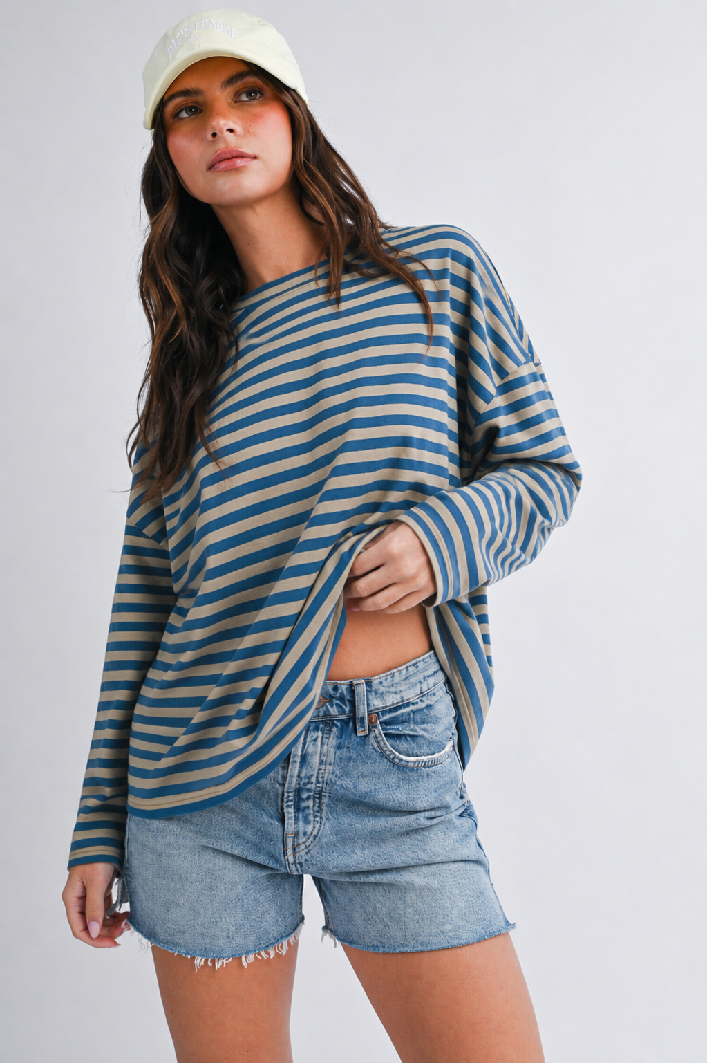 Stacie - Oversized Stripe Boxy Long Sleeve