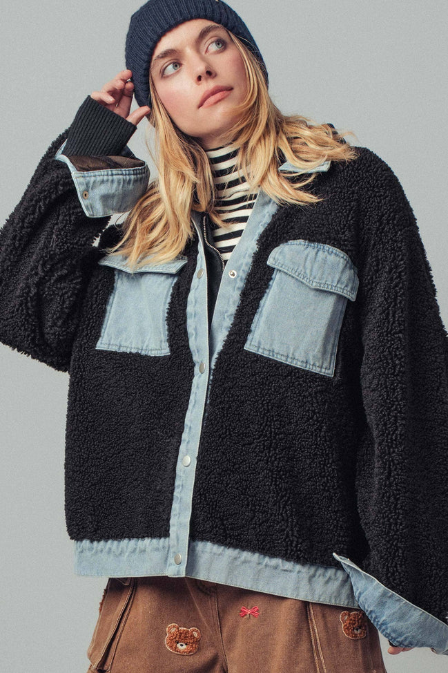 Onyx - Sherpa Denim Hybrid Jacket