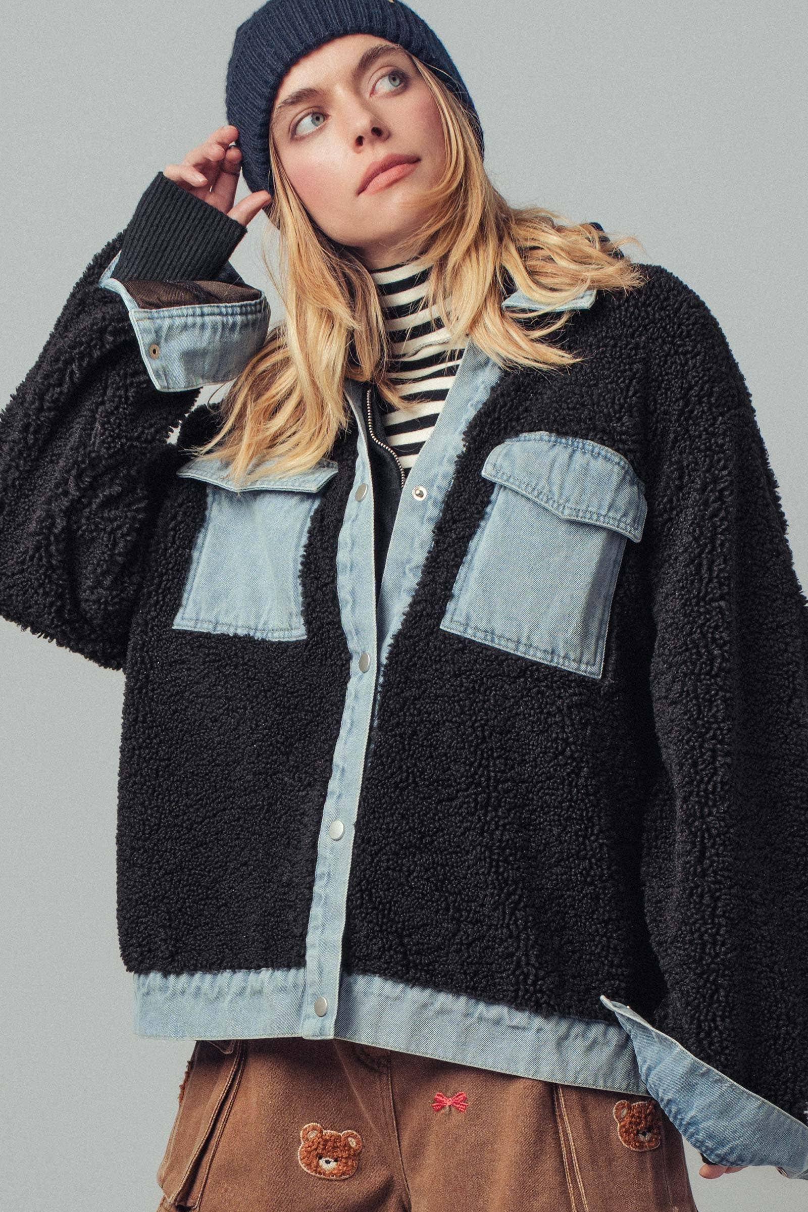 Onyx - Sherpa Denim Hybrid Jacket