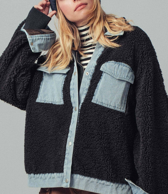 Onyx - Sherpa Denim Hybrid Jacket