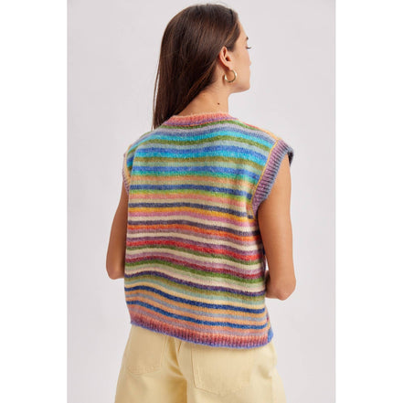COMING SOON! Sky - Rainbow Stripe Vest