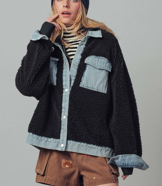 Onyx - Sherpa Denim Hybrid Jacket