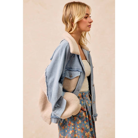 Aspen - Denim and Sherpa Jacket