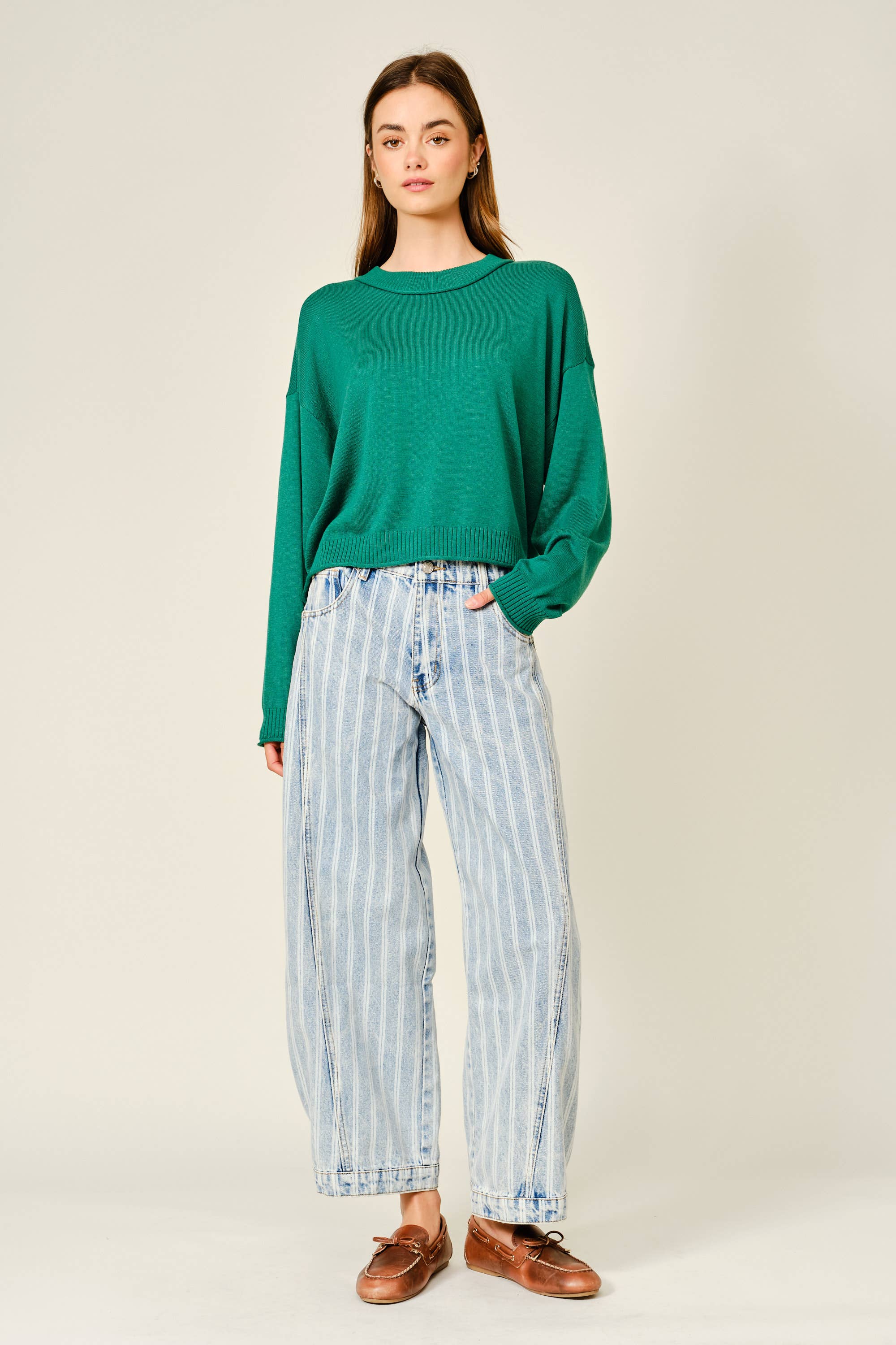 Andy - Striped Denim Pants