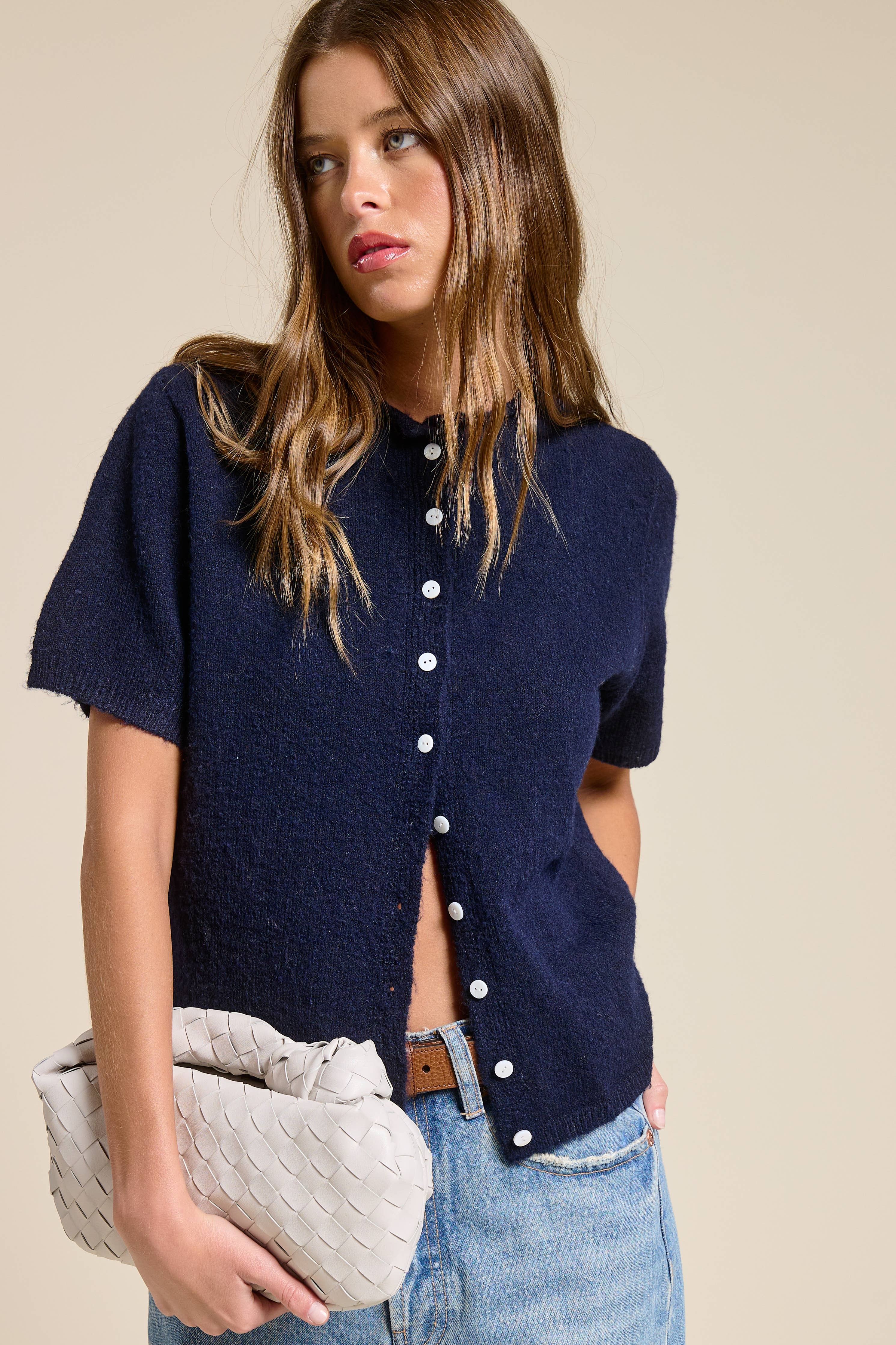 Stevie - Short Sleeve Cardigan