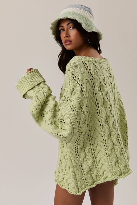 Clover - Cable Knit Sweater