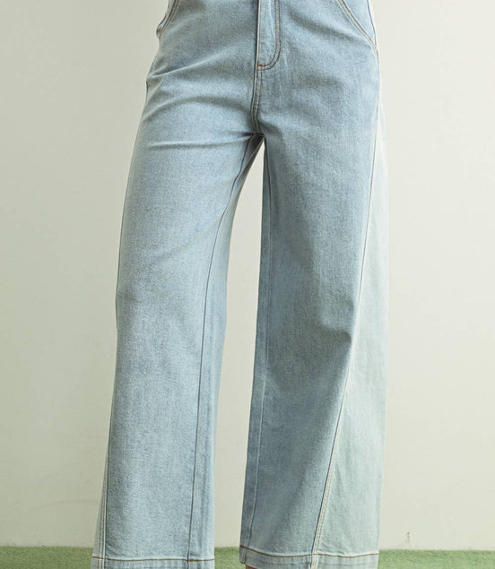 Khloe - Wide Leg two-toned Jeans