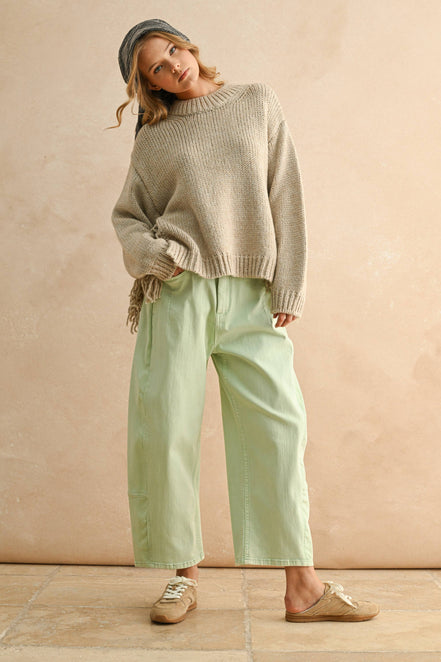 Lacey - Pastel Barrel Pants