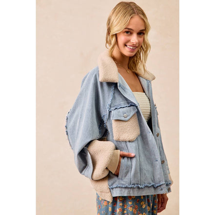 Aspen - Denim and Sherpa Jacket