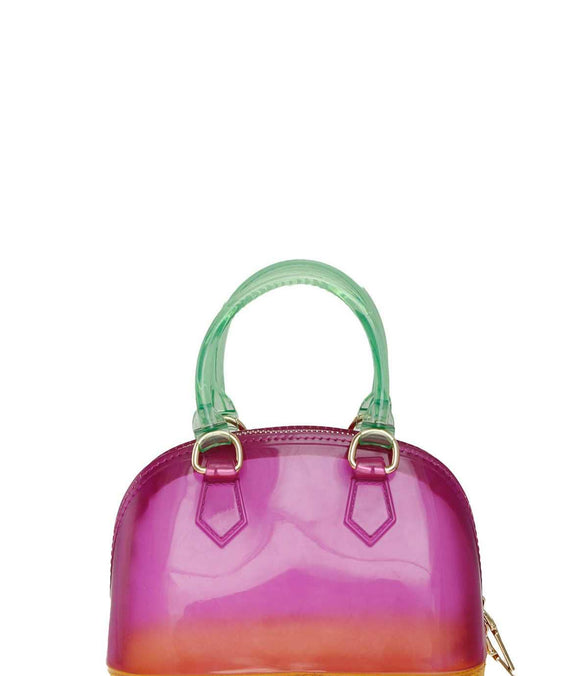Jelly Dome Satchel Crossbody Bag