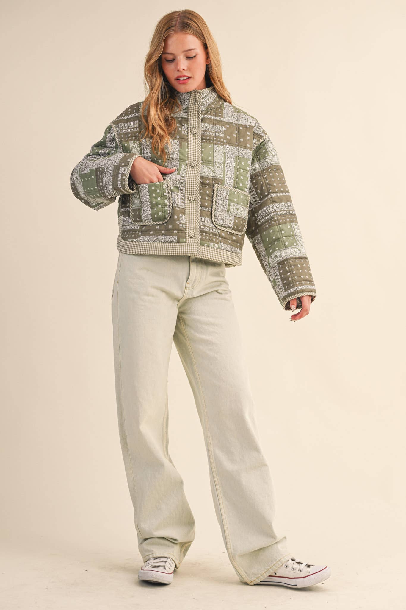 Juniper - Quilted Bandana Patchwork Jacket