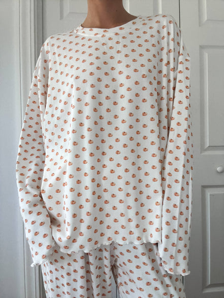 Pumpkin Autumn Fall Lounge Top