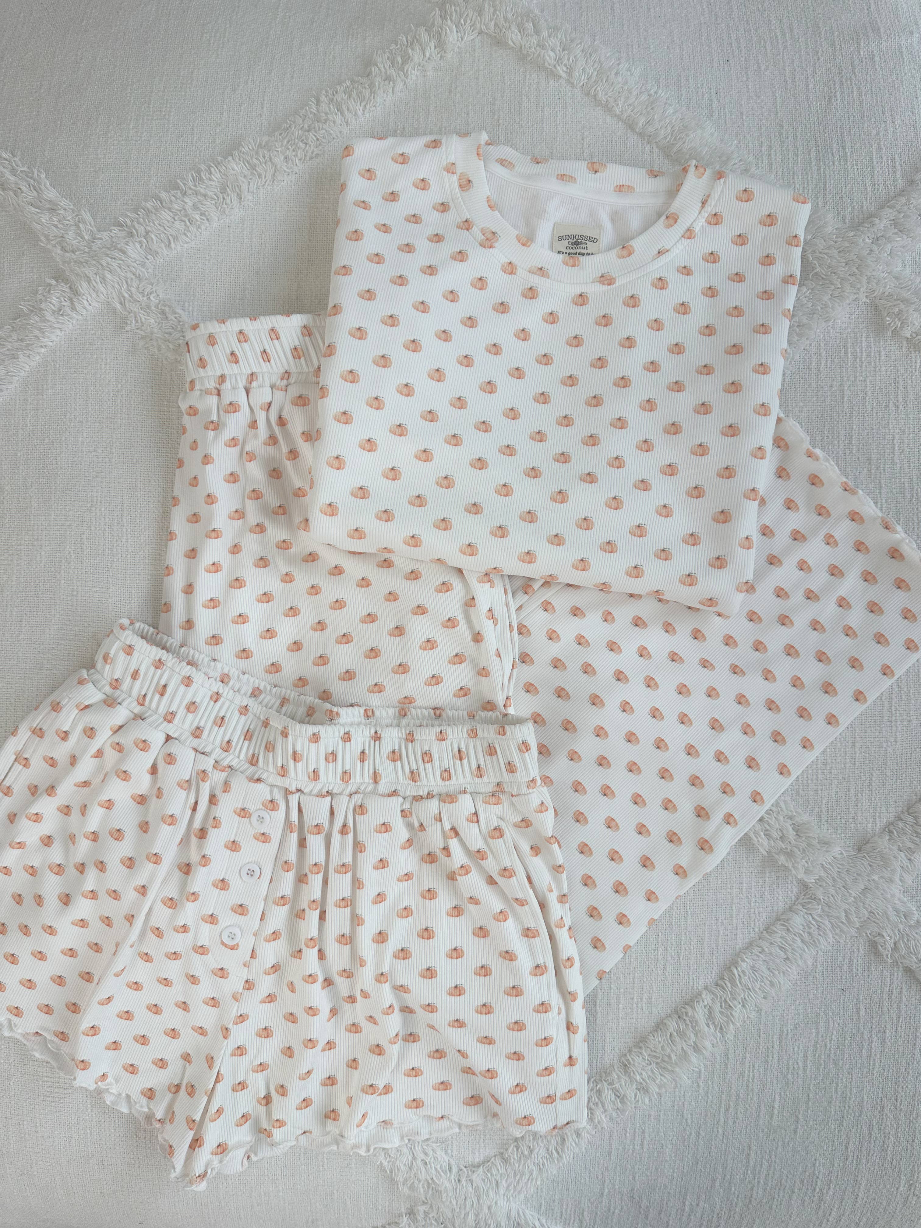 Pumpkin Autumn Fall Lounge Top