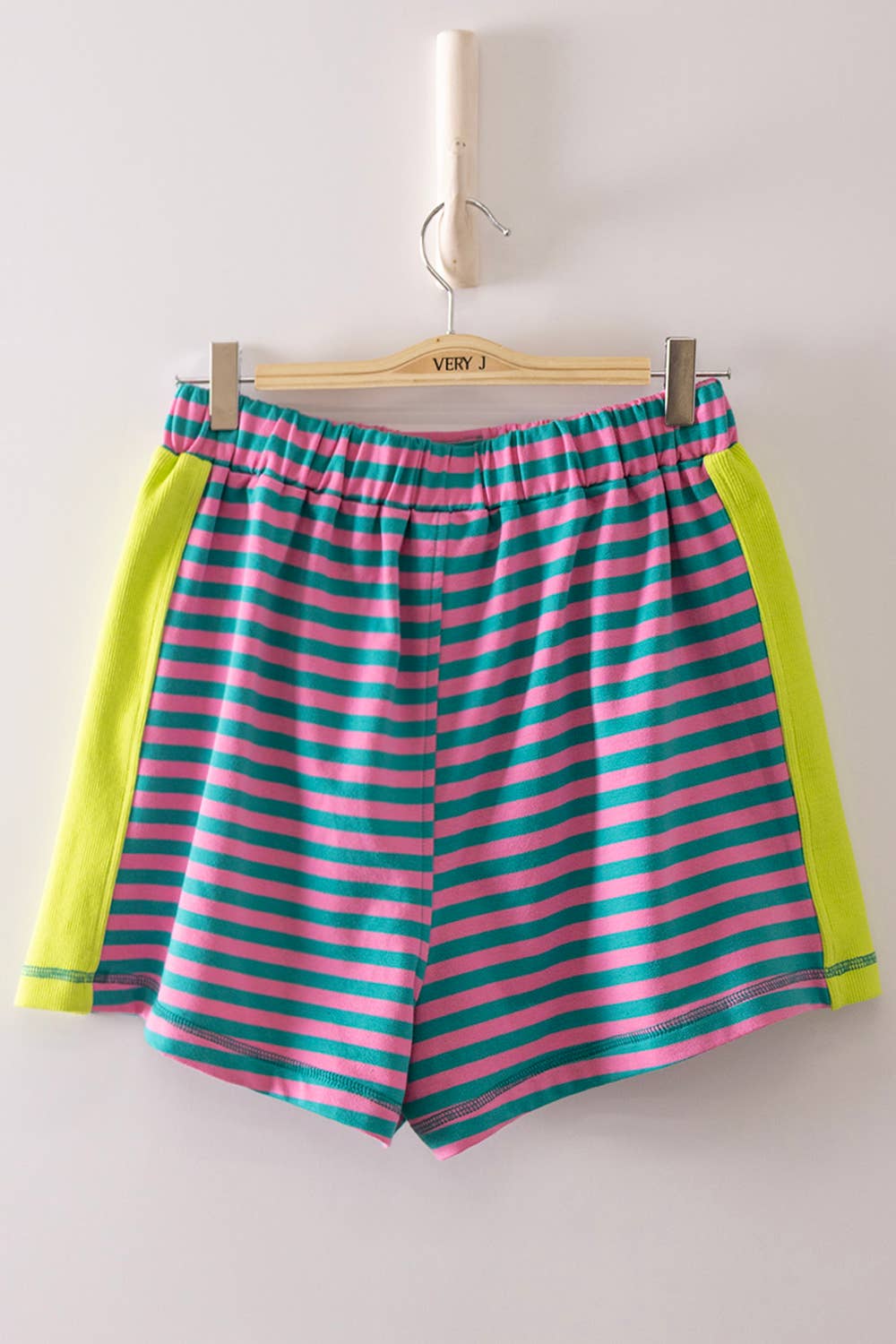 Tate Striped Color Block Lounge Shorts