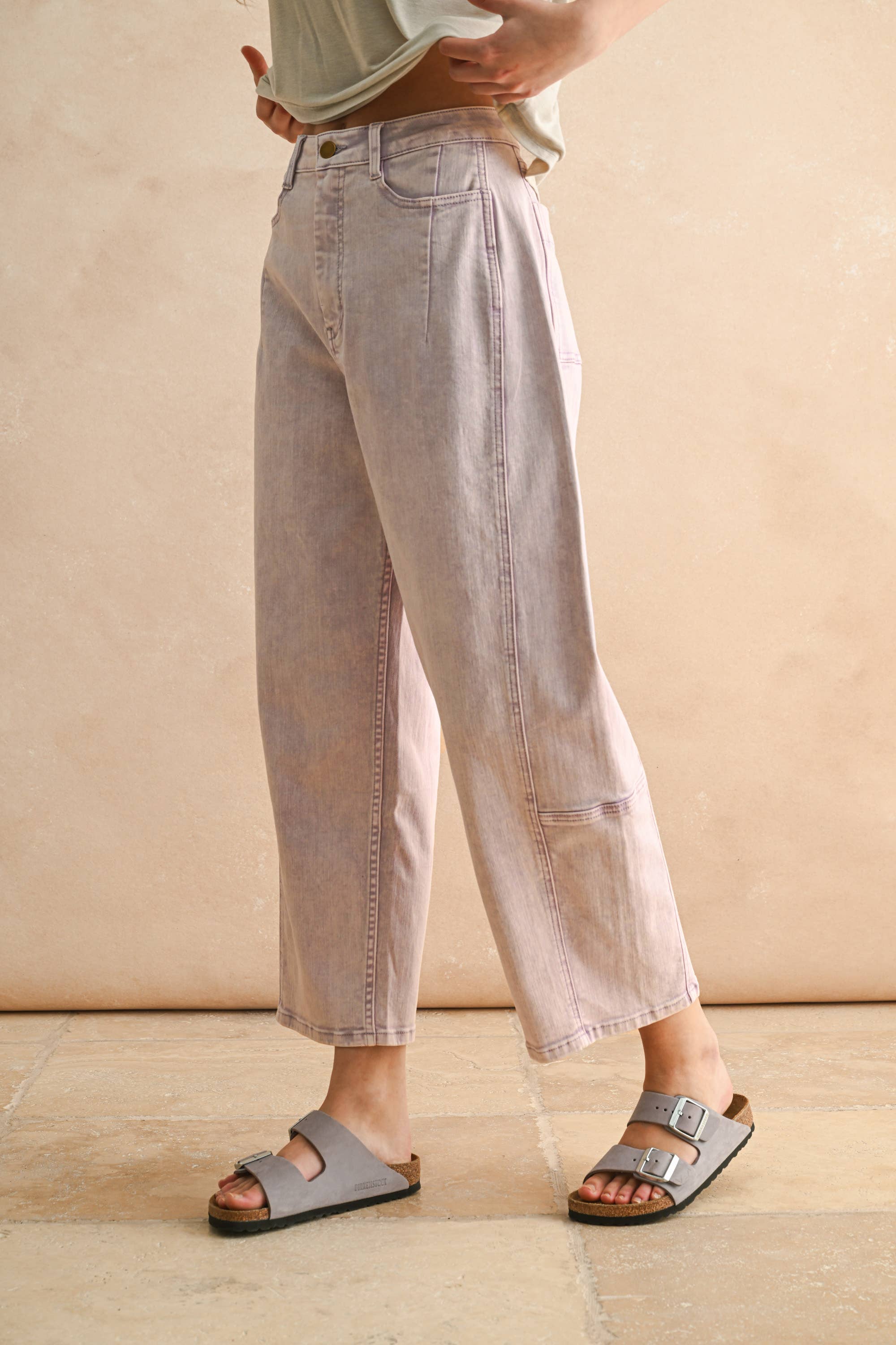 Lacey - Pastel Barrel Pants