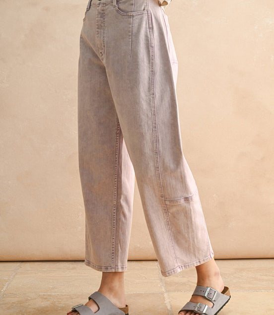 Lacey - Pastel Barrel Pants