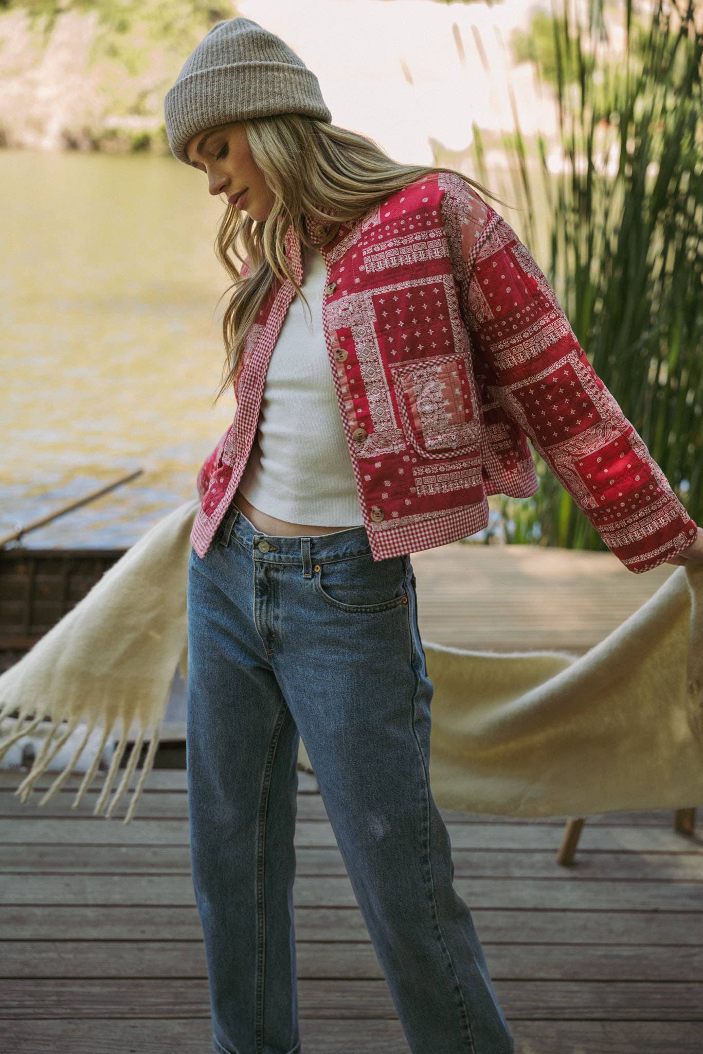 Juniper - Quilted Bandana Patchwork Jacket