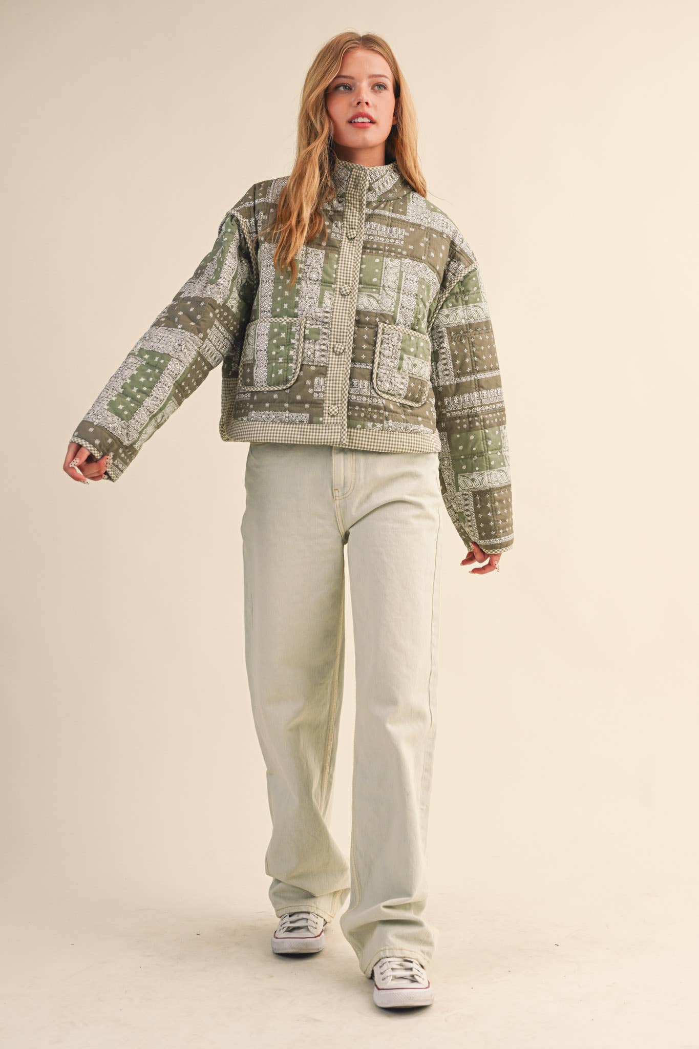 Juniper - Quilted Bandana Patchwork Jacket