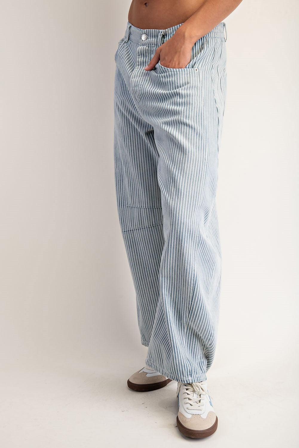 Harley - Striped Barrel Denim Jeans