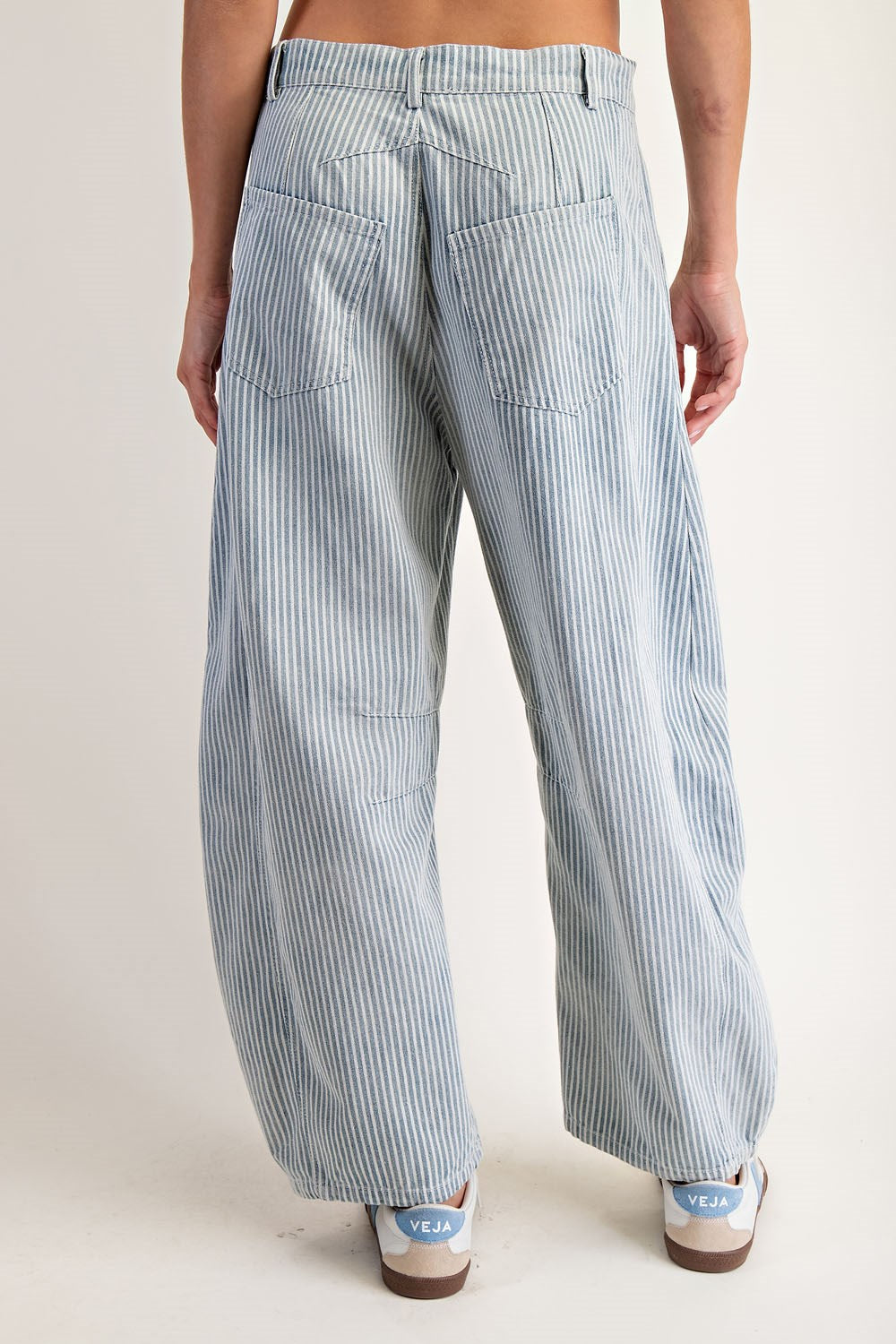 Harley - Striped Barrel Denim Jeans