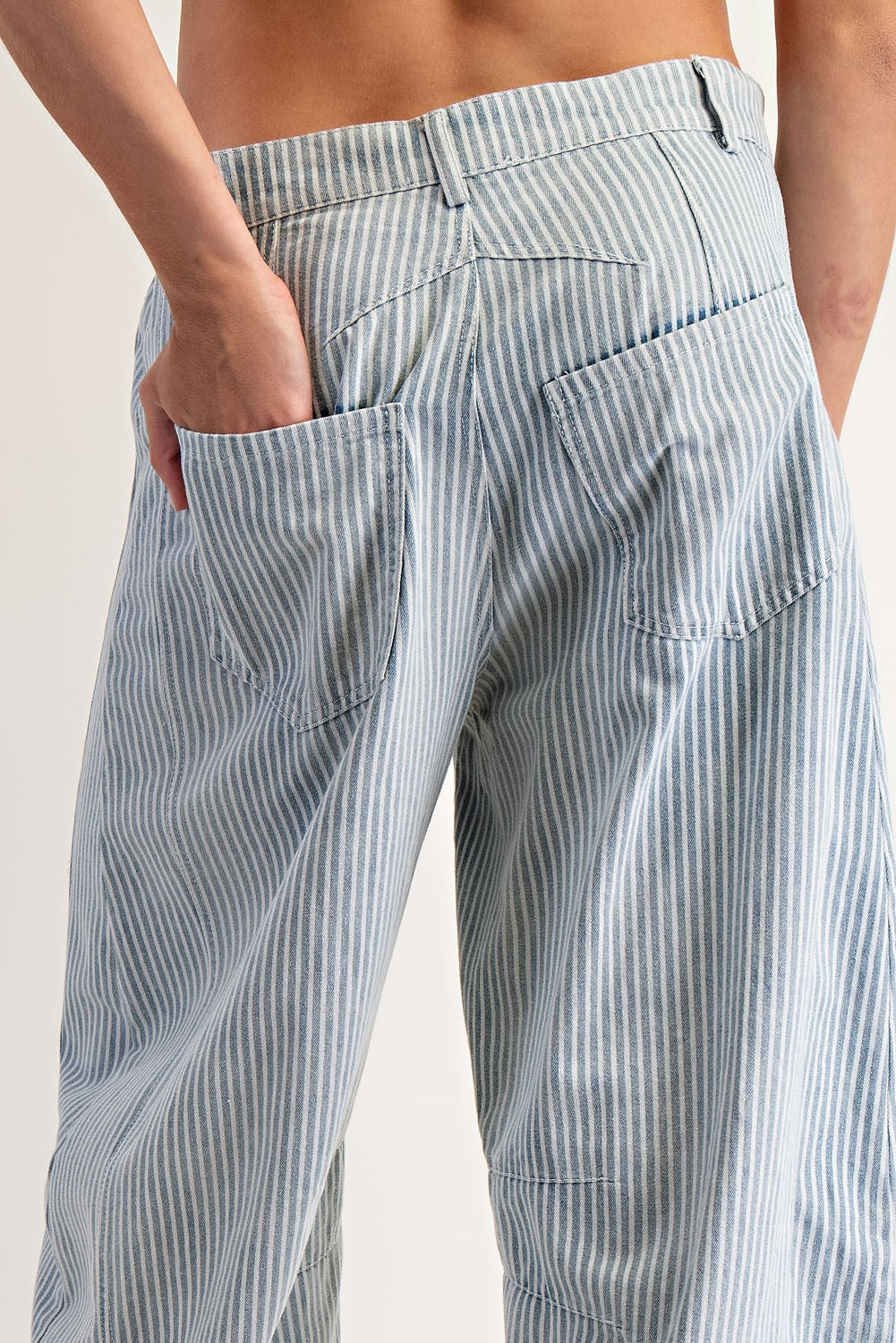 Harley - Striped Barrel Denim Jeans