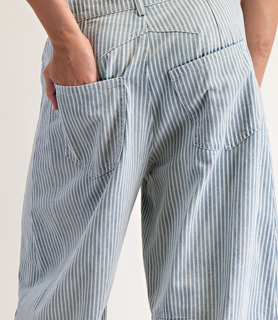Harley - Striped Barrel Denim Jeans