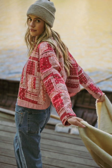 Juniper - Quilted Bandana Patchwork Jacket