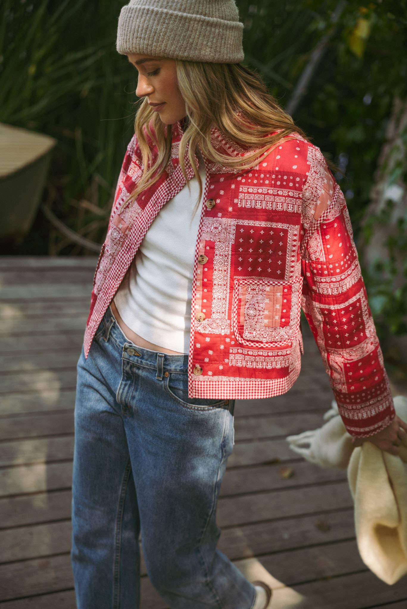 Juniper - Quilted Bandana Patchwork Jacket
