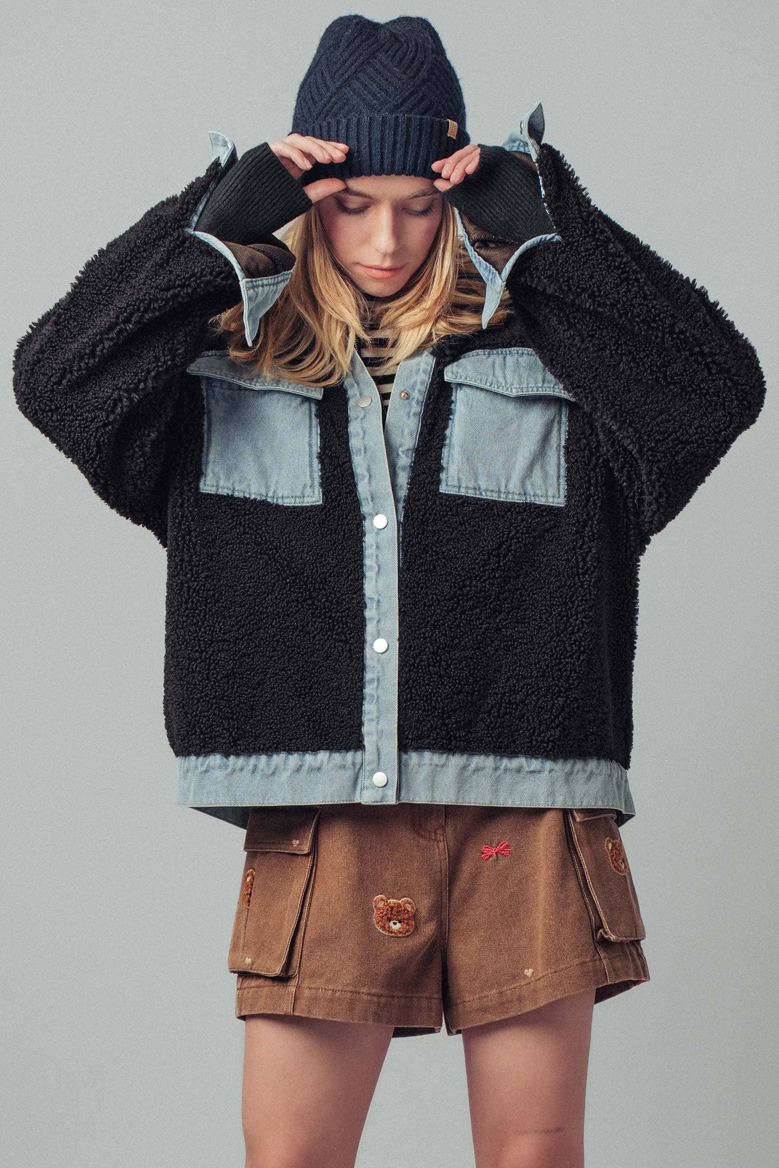 Onyx - Sherpa Denim Hybrid Jacket