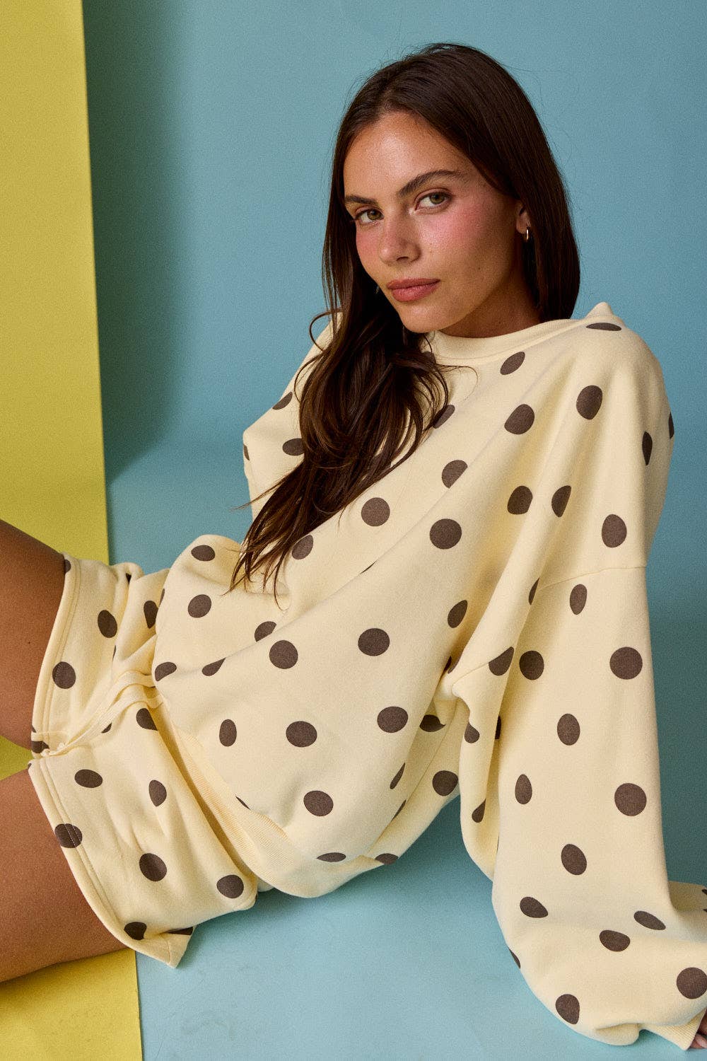 Darcy - Polka Dot Fleece Set