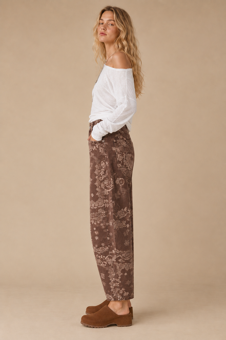 Paisley - Bandana Barrel Jeans