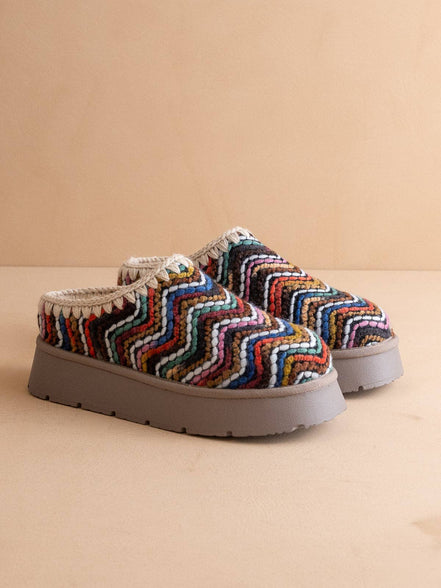 Brandi - Multi Color Cozy Mule Slipper