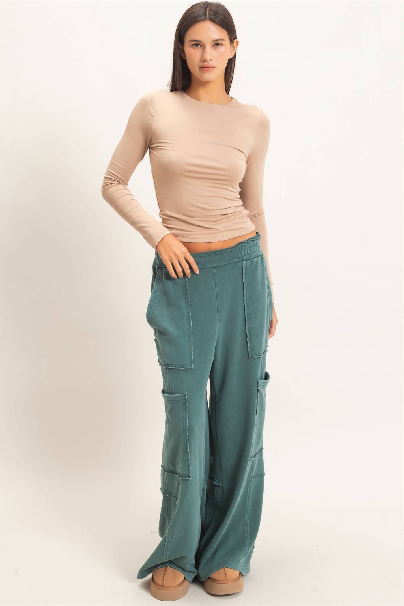 Fallon - Crew Neck Long Sleeve Top