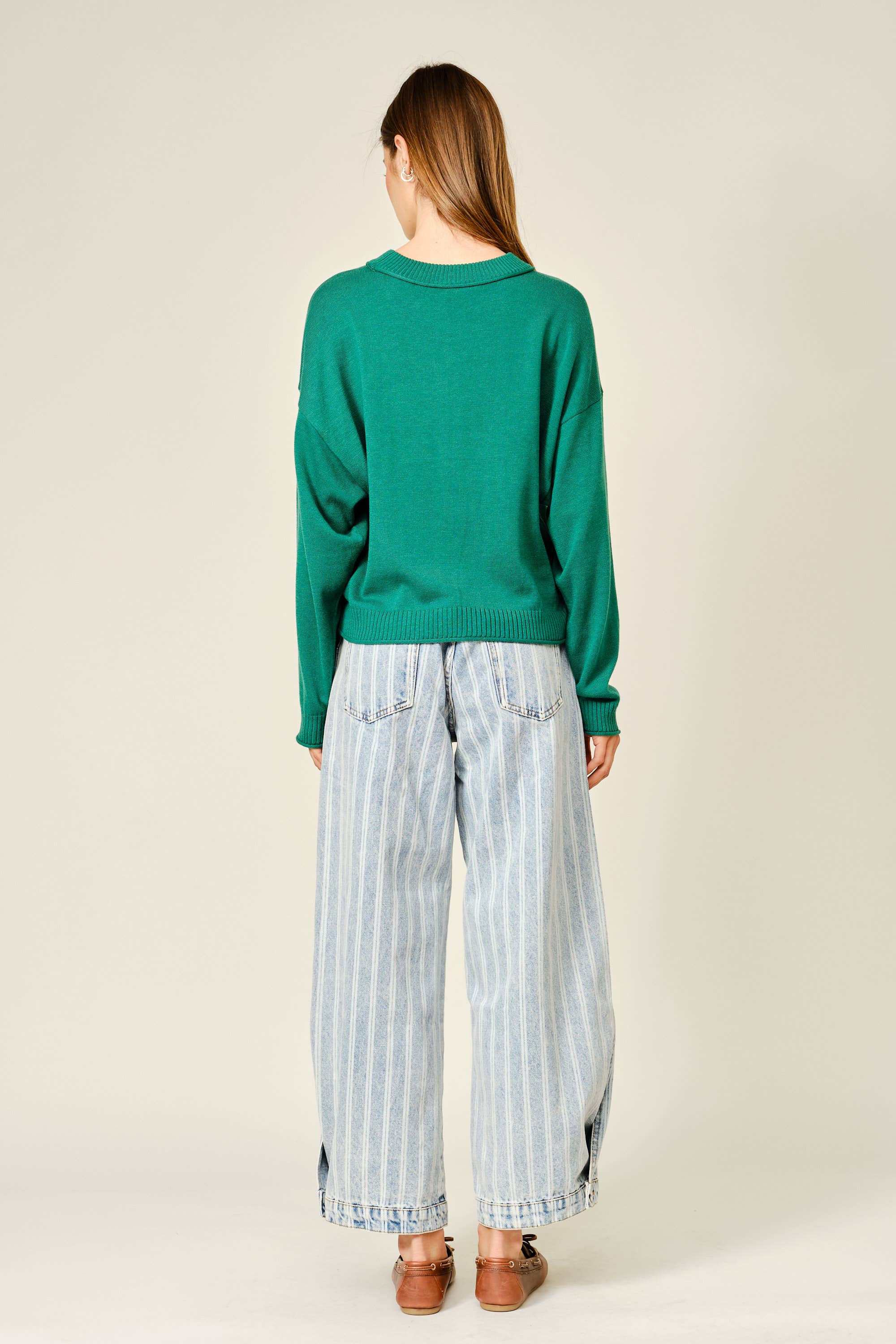 Andy - Striped Denim Pants