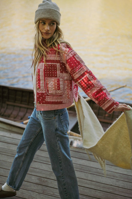 Juniper - Quilted Bandana Patchwork Jacket