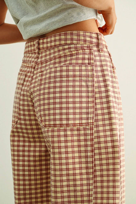 Holland - Plaid Barrel Jeans