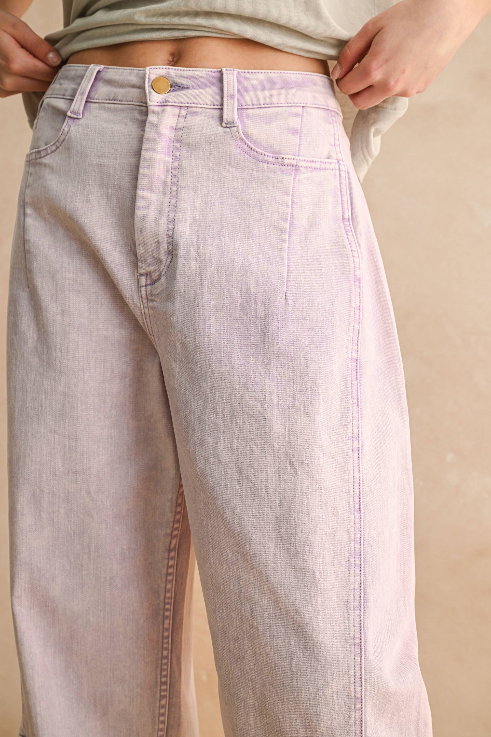 Lacey - Pastel Barrel Pants
