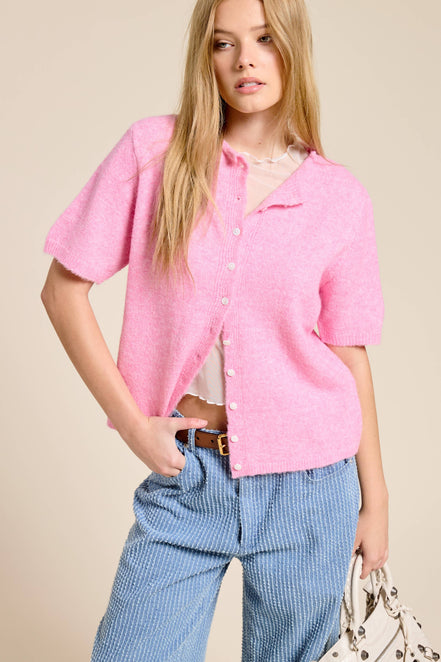 Stevie - Short Sleeve Cardigan