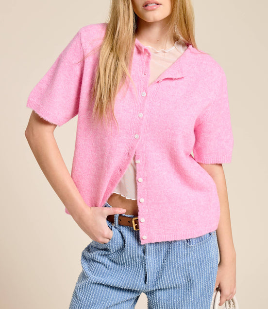 Stevie - Short Sleeve Cardigan