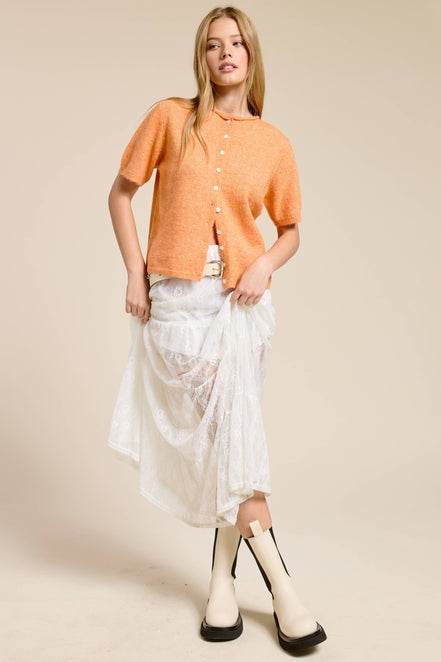 Stevie - Short Sleeve Cardigan